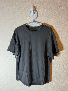 Kids Crew Neck Short Sleeve T-Shirt - Charcoal Gray